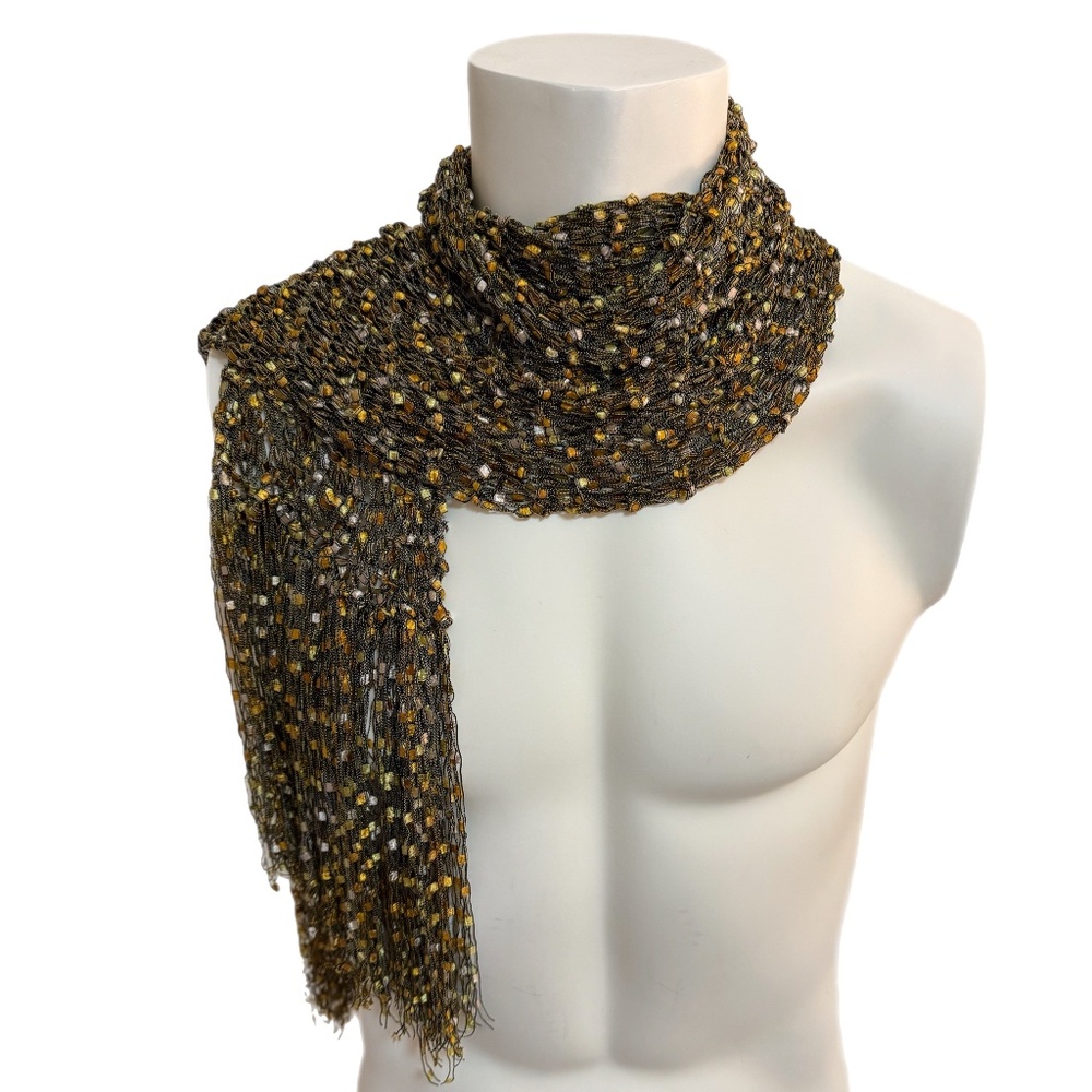 Unique Gold & Silver Flecked Scarf